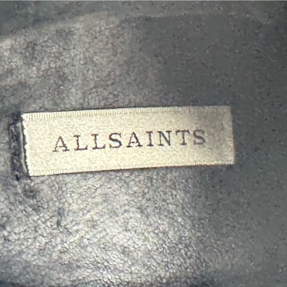 All Saints Black Snake Manifest Ankle Boots - Size 38 - Picture 5 of 7